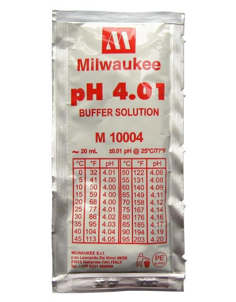 Milwaukee pH 4.01 Puffer 20 ml - Growshop360