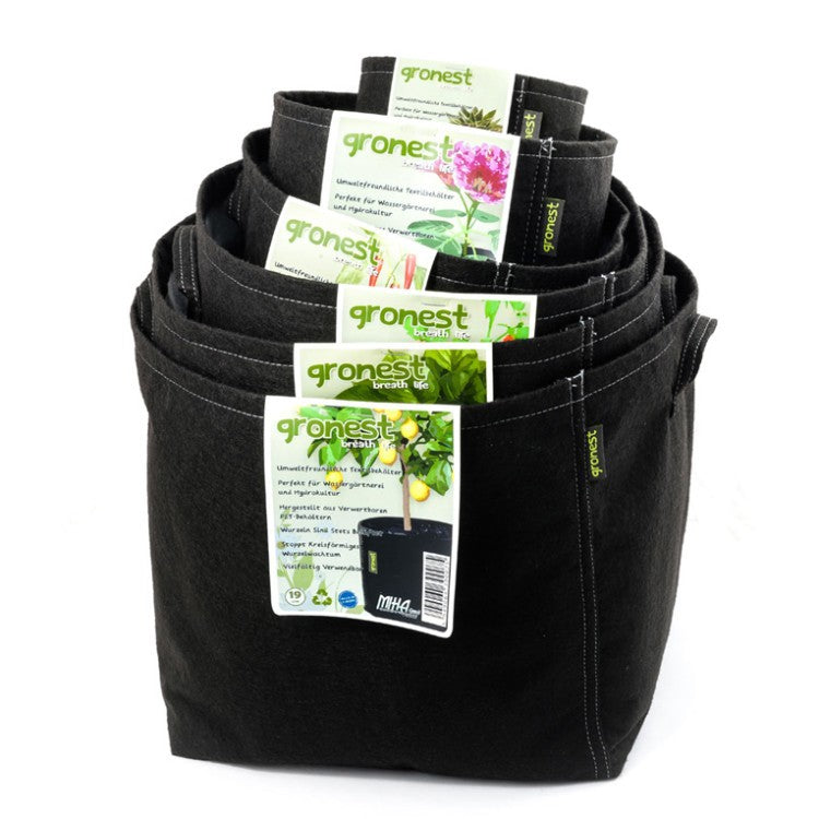 Gronest Aqua Breathe Textil-Topf 24.5x24.5x25 cm - 15 l - Growshop360