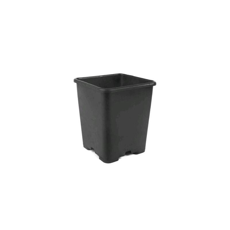 Kunststoff-Blumentopf, viereckig 7x7x8 cm - 0,35 l - Growshop360
