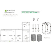 BudBox LITE 80x80x160 cm - Growshop360