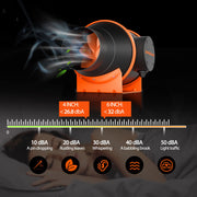 Spider Farmer 6-inch inline fan with air carbon filter and ventilation ducting combination and speed controller
