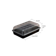 Garland Midi Schwarz Hartplastik, unbeheizt, 37,5x23x12,5 cm - Growshop360