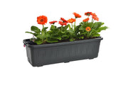 Selbstbewässernder Blumentopf Fantasie SMART, Länge 80cm, Braun - Growshop360