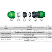 CONNECTO T - Stück mit Innengewinde an der Armatur 16x3/4“ x 16 mm - Growshop360