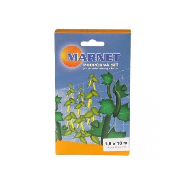 Pflanzstütznetz Marnet 1,8x10 m, Quadrate 18x18 cm - Growshop360