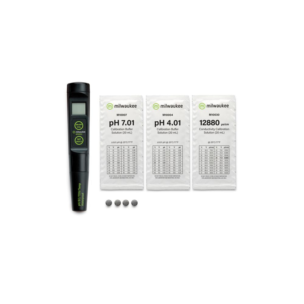 Milwaukee MW804 Digitaler pH-, EC/TDS- und Temperaturmessgerät - Growshop360