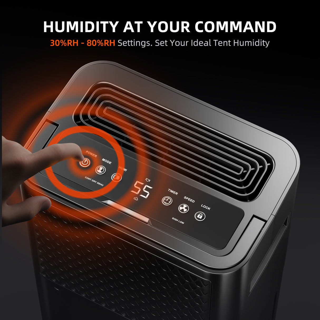Spider Farmer 32-Pint Dehumidifier (2025) – Smart Control with RJ12 &amp; Drain Hose – for Grow Tent &amp; Grow Room