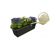 Selbstbewässernder Blumentopf Extra Line SMART, Länge 40cm Anthrazit - Growshop360