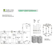 BudBox Silver PRO XL-HL 120x120x220 cm - Growshop360