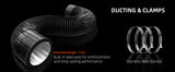 Spider Farmer® 4 Inch Inline Fan 205CFM Exhaust Fan Carbon Filter & Ducting Kits