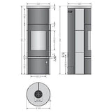 Justus Faro Aqua 2.0 Kaminofen wassergeführend 8,5 kW A+ Panorama 6