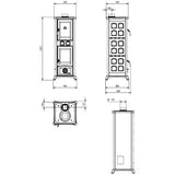 La Nordica Gemma Forno.165 Petra 7,3 kW Kaminofen mit Backfach 4