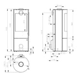 Kaminofen Olsberg Tacora Compact 6 kW raumluftunabhängig 2