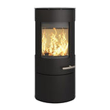 Haas+Sohn Vitus.L Kaminofen 6,5 kW rundes Design drei Sichtscheiben 1