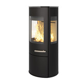 Haas+Sohn Vitus.L Kaminofen 6,5 kW rundes Design drei Sichtscheiben 4