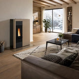 La Nordica Extraflame Virna Idro.16 Pelletofen wassergeführt 14,5 kW Taupe Matt 2