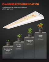 Spider Farmer SF600 74W LED plant lamp for hydroponics and indoor cultivation