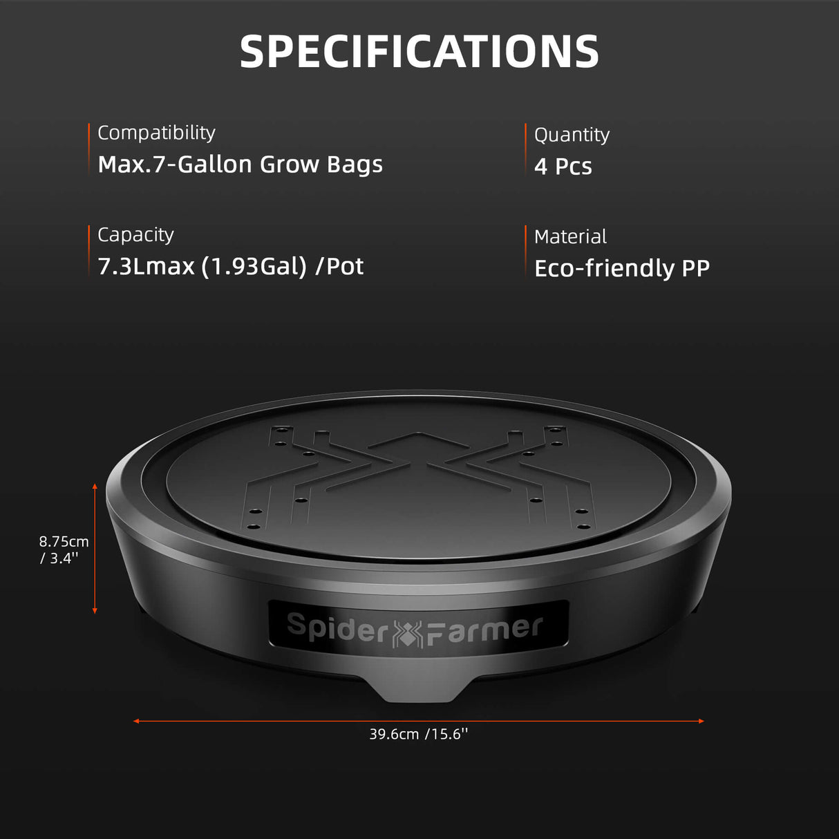 Spider Farmer® 4 Pack Self-Watering System Kits for Grow Tents and Greenhouses