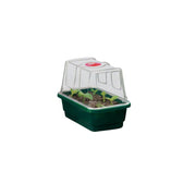 Garland Gewächshaus Mini High Dome Propagator Schwarz mit Drainage, Hartplastik, unbeheizt, 17x10x12 cm - Growshop360