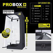 Garden High Pro Grow Kit 80x80x180 cm - Growshop360