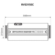 Abluftsystem Revolution Silenced V2 EC Vector Low Power 315 mm, 2224 m3/Std - Growshop360