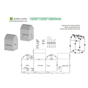 BudBox LITE-RM 120x120x180 cm - Growshop360