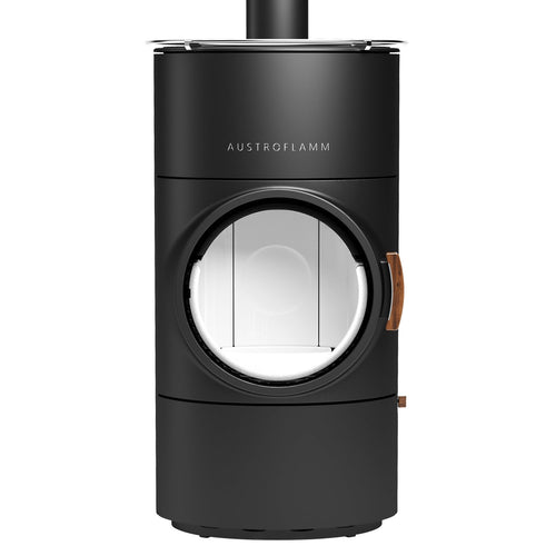 Austroflamm Clou compact Cook Kaminofen Stahl gussgrau, RR oben