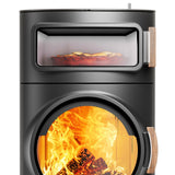 Austroflamm Clou Xtra Back Kaminofen Stahl Gussgrau 6