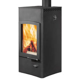 Austroflamm Lucy Cook Kaminofen 6 kW mit Kochplatte Stahl gussgrau 2