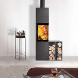 Austroflamm Slim 2.0 Kaminofen raumluftunabhängig Passivhaus 5,4 kW Eck 6