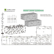 BudBox Silver PRO Titan VI 600x300x220 cm - Growshop360