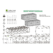 BudBox Silver PRO Titan IX 900x450x240 cm - Growshop360