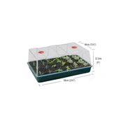 Garland Gewächshaus XL High Dome Propagator Schwarz, Hartplastik, unbeheizt, 58x40x22,5 cm - Growshop360