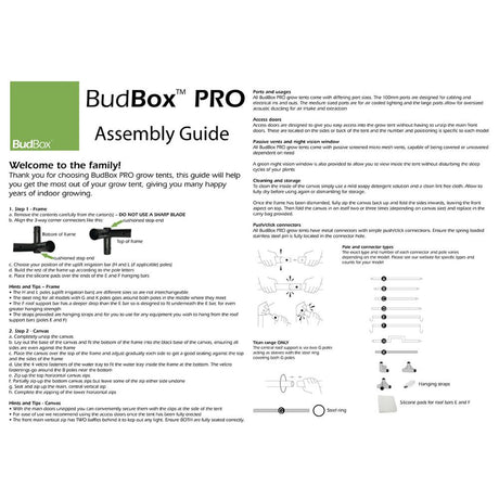 BudBox Silver PRO Titan II-HL 360x240x220 cm - Growshop360