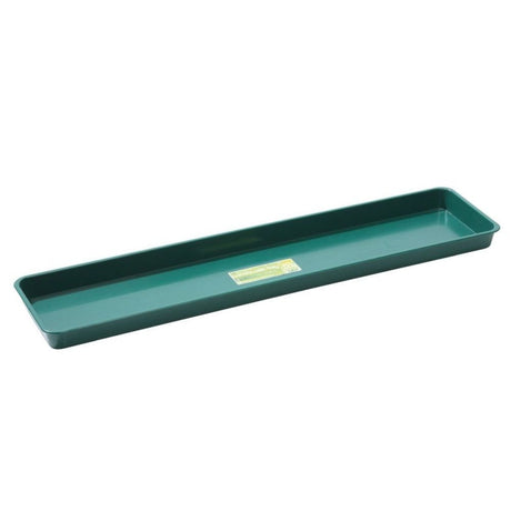 Garland Kunststoffschale für Fensterbank groß, grün, 76x17.5x3.5 cm - Growshop360