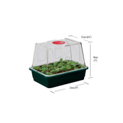 Garland Gewächshaus Kleiner High Dome Propagator Schwarz mit Drainage, Hartplastik, unbeheizt, 23x17x18 cm - Growshop360