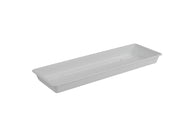 Plastkon Extra Flor Weißer Tablett, 58,3x16,5x4 cm - Growshop360