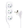 Verlängerbare Kabel für 3 Steckdosen, 3 m, 3x1,5 mm - Growshop360