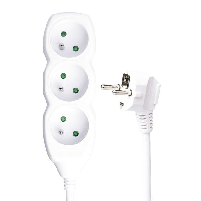 Verlängerbare Kabel für 3 Steckdosen, 3 m, 3x1,5 mm - Growshop360