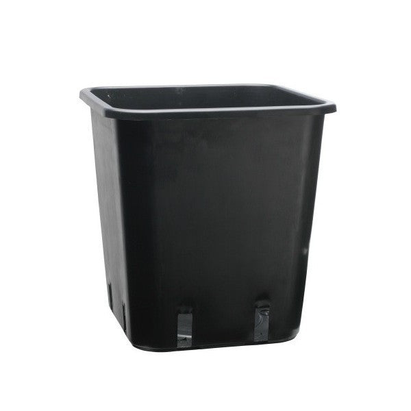 Kunststoff-Blumentopf, viereckig 7x7x8 cm - 0,35 l, PACKUNG 100 Stk. - Growshop360