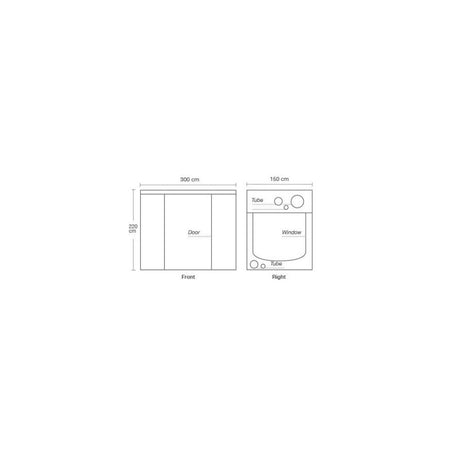 Homebox Ambient R300+, 300x150x220 cm - Growshop360