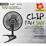 VF Clip Fan 5W, aufsteckbarer Ventilator Durchmesser 15 cm - Growshop360