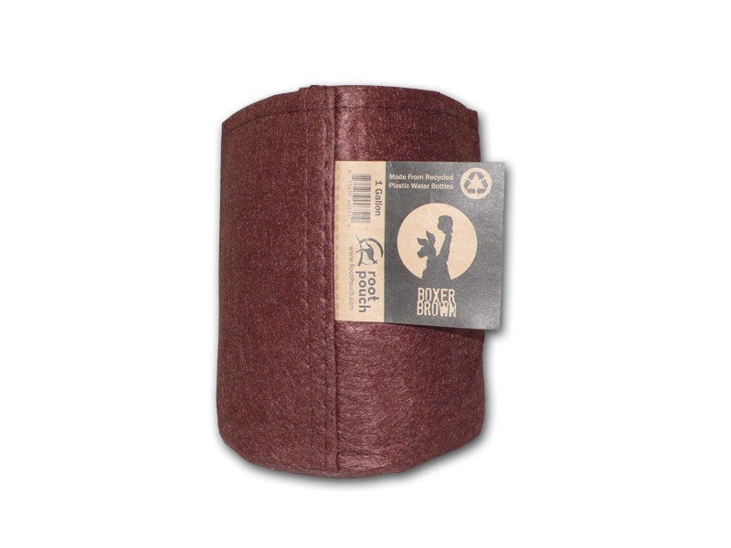 Root Pouch Boxer Braun Textil Blumentopf 15x19 cm - 3.8 l - Growshop360