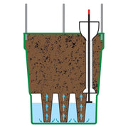 Garland Selbstbewässernder Grow Pot Tower Rot - Growshop360