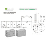 BudBox LITE-M 150x300x200 cm - Growshop360
