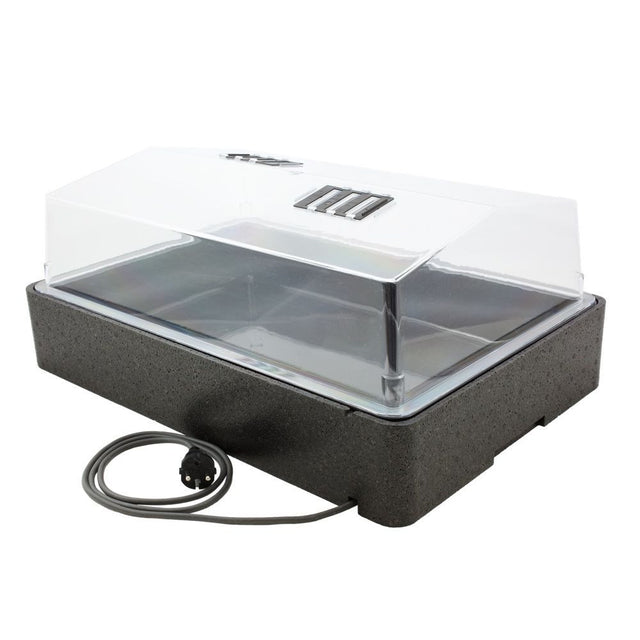 HGA Garten-Propagator 64/50, Hartplastik, beheizt, 60x40x25 cm - Growshop360