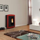 Extraflame Souvenir Lux EVO Pelletofen 10,2 kW Majolika Bordeaux WLAN 3