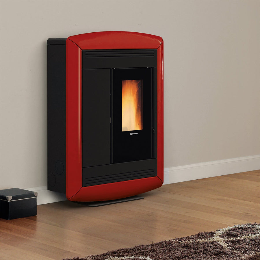 Extraflame Souvenir Lux EVO Pelletofen 10,2 kW Majolika Bordeaux WLAN