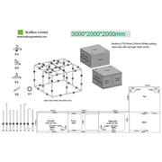 BudBox LITE-M 200x300x200 cm - Growshop360