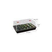 Garland Gewächshaus XL High Dome Propagator Schwarz, Hartplastik, unbeheizt, 58x40x22,5 cm - Growshop360